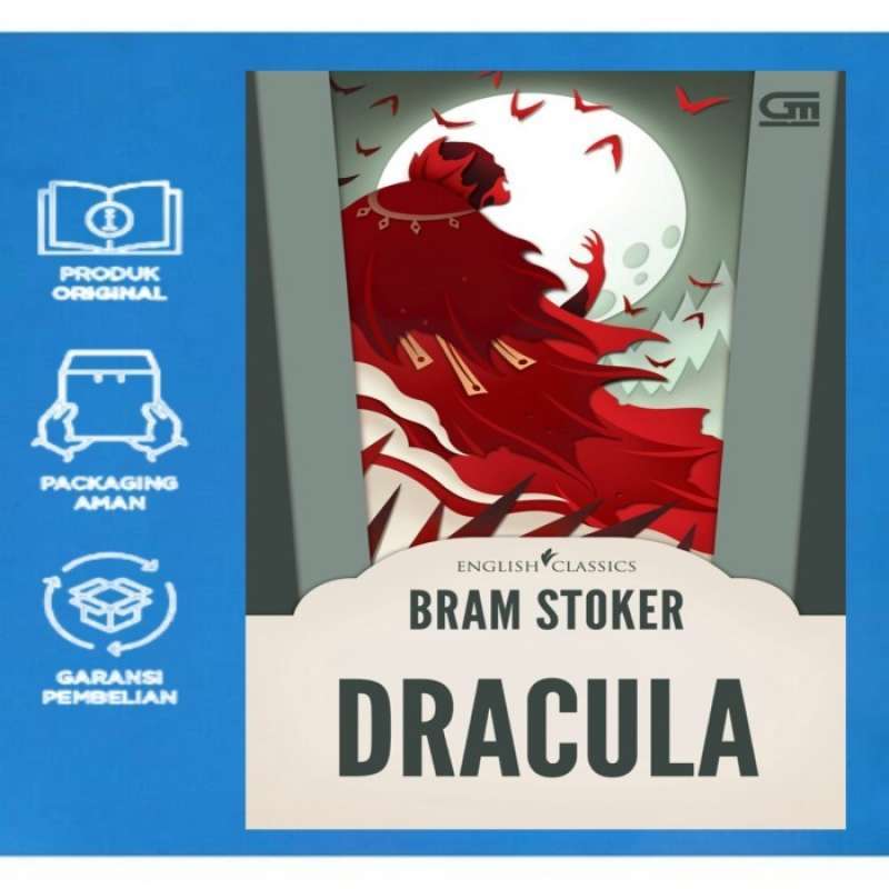 Promo Buku Novel English Classics: Dracula By Bram Stoker / Original