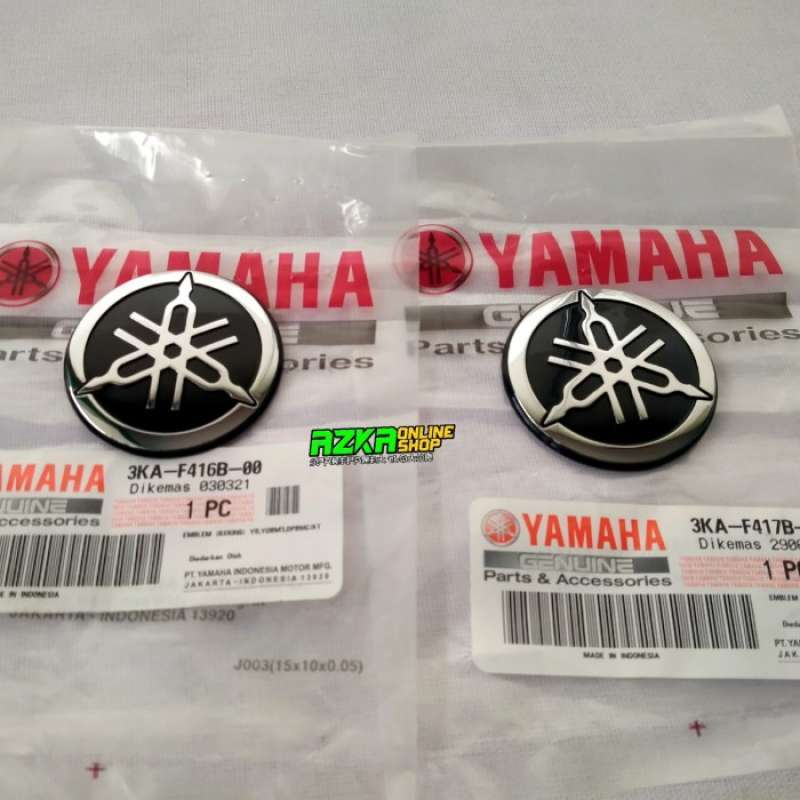 Promo EMBLEM GARPUTALA TANGKI RX KING WARNA SILVER ORIGINAL YAMAHA