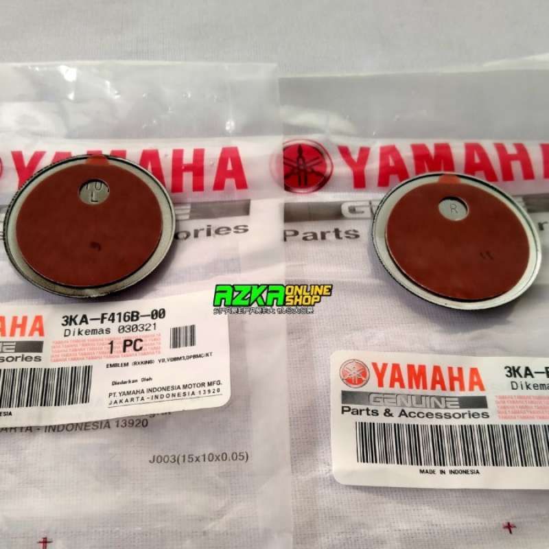 Promo EMBLEM GARPUTALA TANGKI RX KING WARNA SILVER ORIGINAL YAMAHA