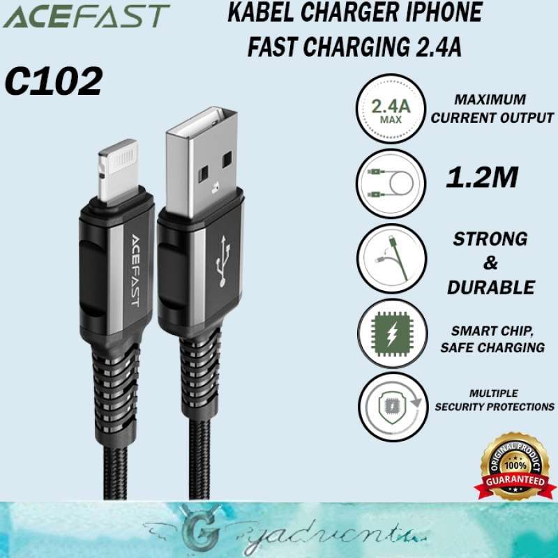 Jual Acefast Kabel Charger USB Lightning Cable Data Mfi Data