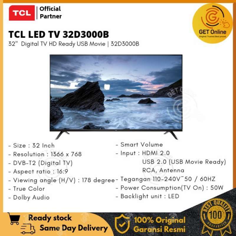 Promo LED TV 32 Inch 32D3000B HD Ready Diskon 23% di Seller Surota Aska ...