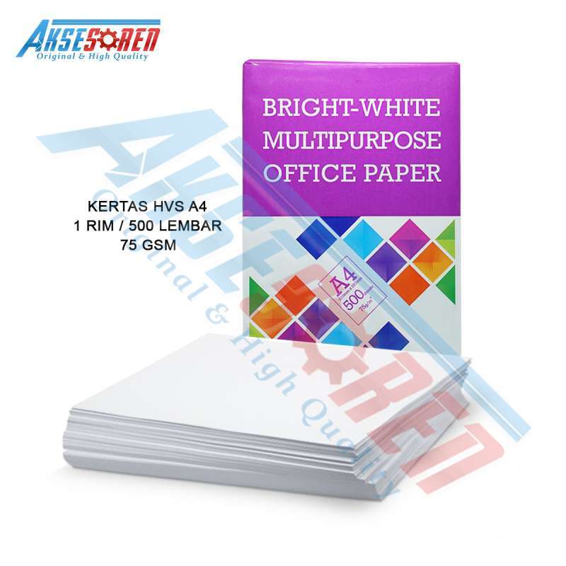 Jual Aksesoren Kertas HVS BMO A4 [1 Rim/500 Lembar] / Kertas Printer ...