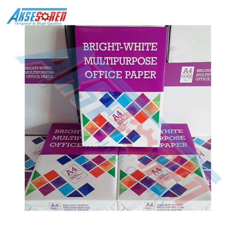 Jual Aksesoren Kertas HVS BMO A4 [1 Rim/500 Lembar] / Kertas Printer ...