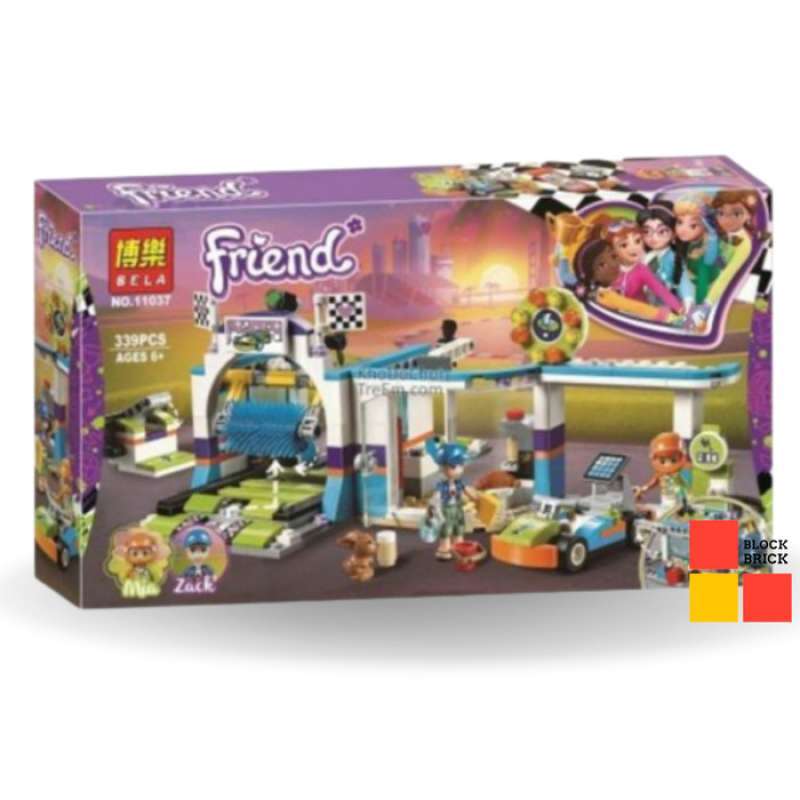 Lego friends spinning car wash store