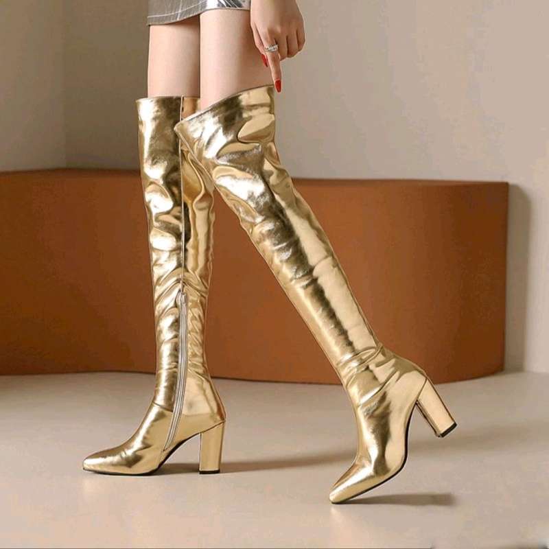 Boots heels korean style top