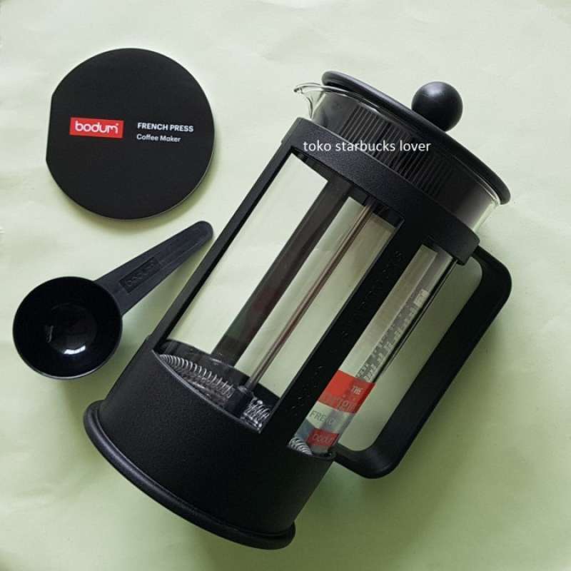Promo Starbucks Bodum French Press 8 Cup Black Coffee Maker 1L Diskon