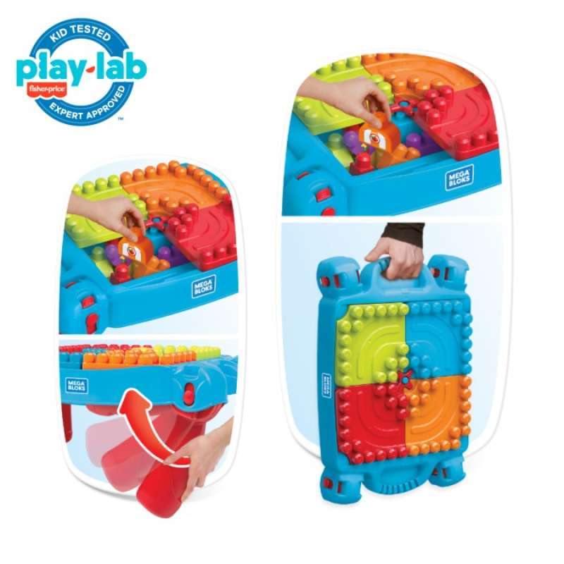 Promo Fisher Price Mega Bloks Build 'n Learn Table Balok Permainan Anak ...