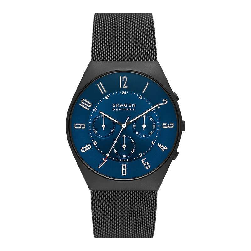 Promo Jam Tangan Pria Skagen Grenen Skw6841 Chronograph Ocean Blue
