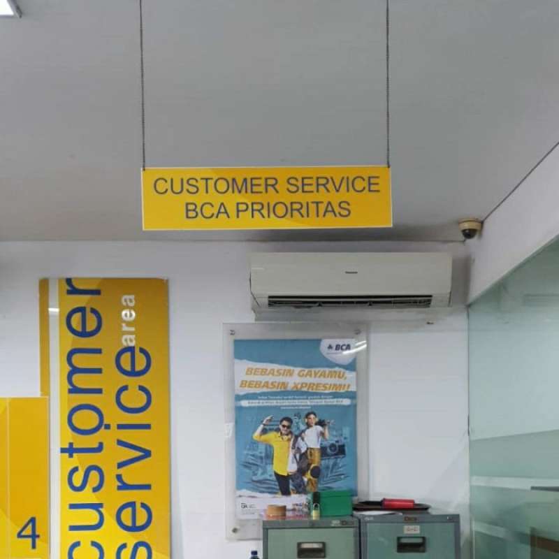 Jual Hanging Sign BCA/Signage Gantung BCA di Seller Cerenti Subur