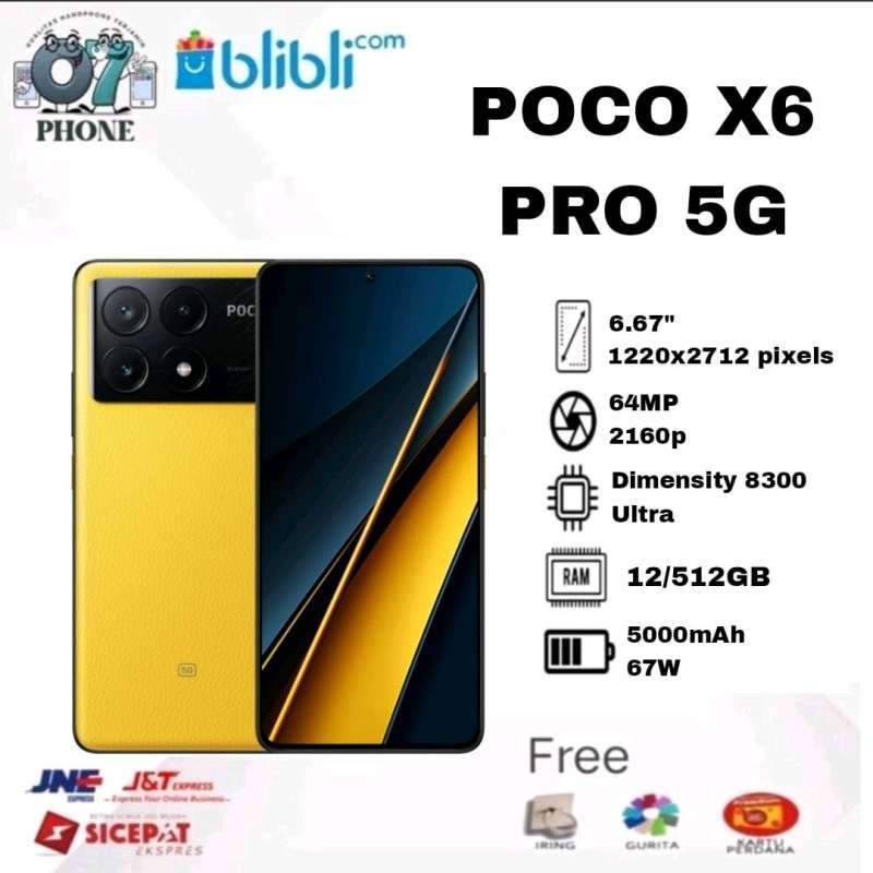 新品 未開封 POCO X6 Pro 【12GB/512GB】 ブラック Xiaomi Poco X6 Pro 5G 512GB 12GB RAM (FACTORY UNLOCKED) 6.67