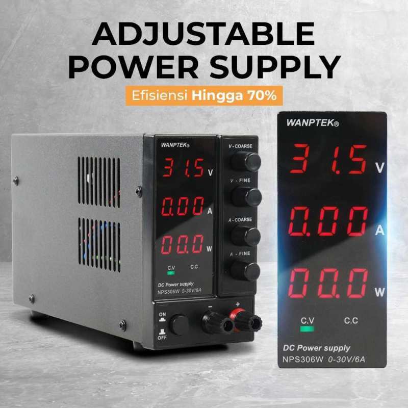 Jual Wanptek Adjustable Power Supply Dc Regulated Switching Power 30 V ...
