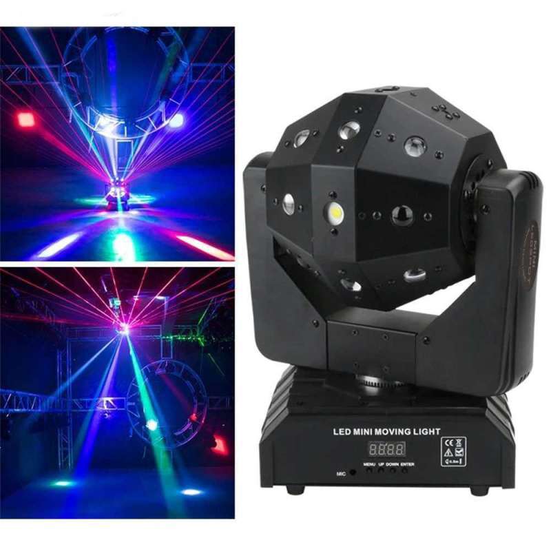 Jual Gvt Lampu Proyektor Disco Ball Moving Head 16 Led Dmx512 Rgb 120w ...