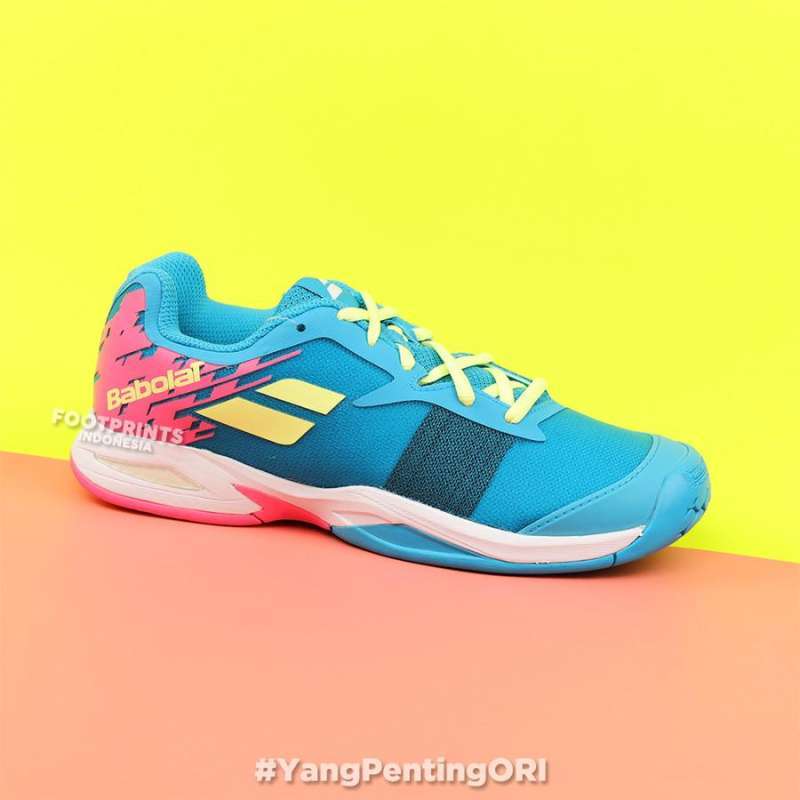 Sepatu Tenis Babolat Jet Junior Capri Breeze Pink Tennis Shoes Anak