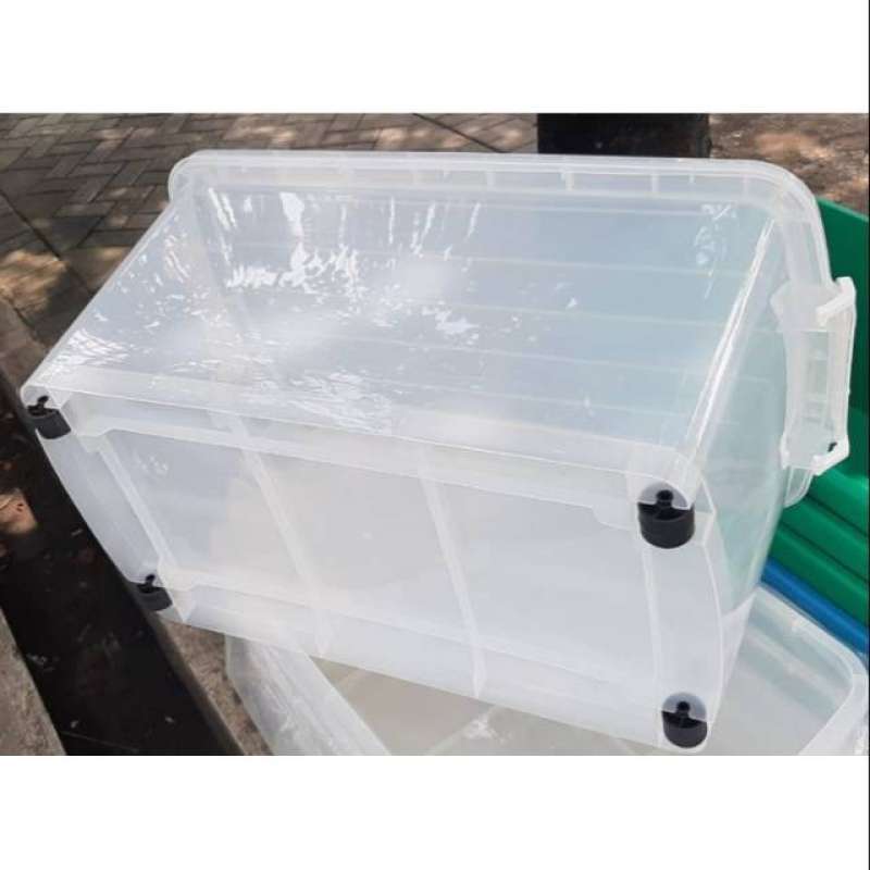 Promo Ezy Box Container 75 Liter Bening Transparan Kontainer Industri ...