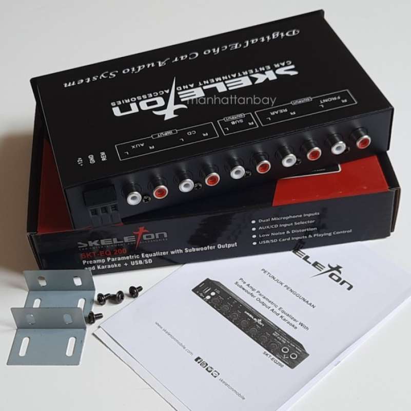 Promo Preamp Parametric Equalizer Subwoofer Output Karaoke Usb/sd Port