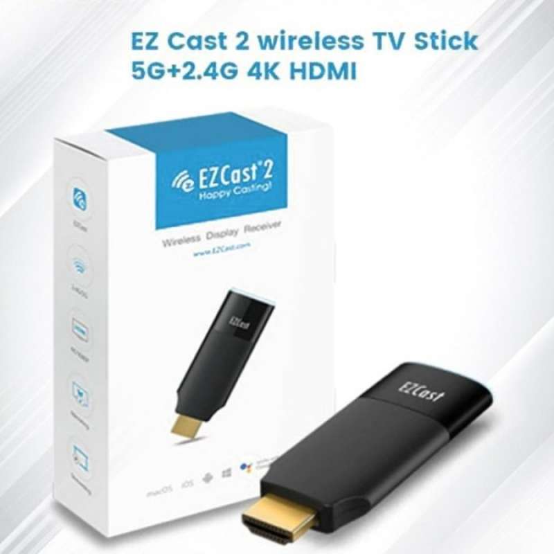 EZCast Pro Dongle II - Dongle receptor HDMI de 5GHz con Multicast y