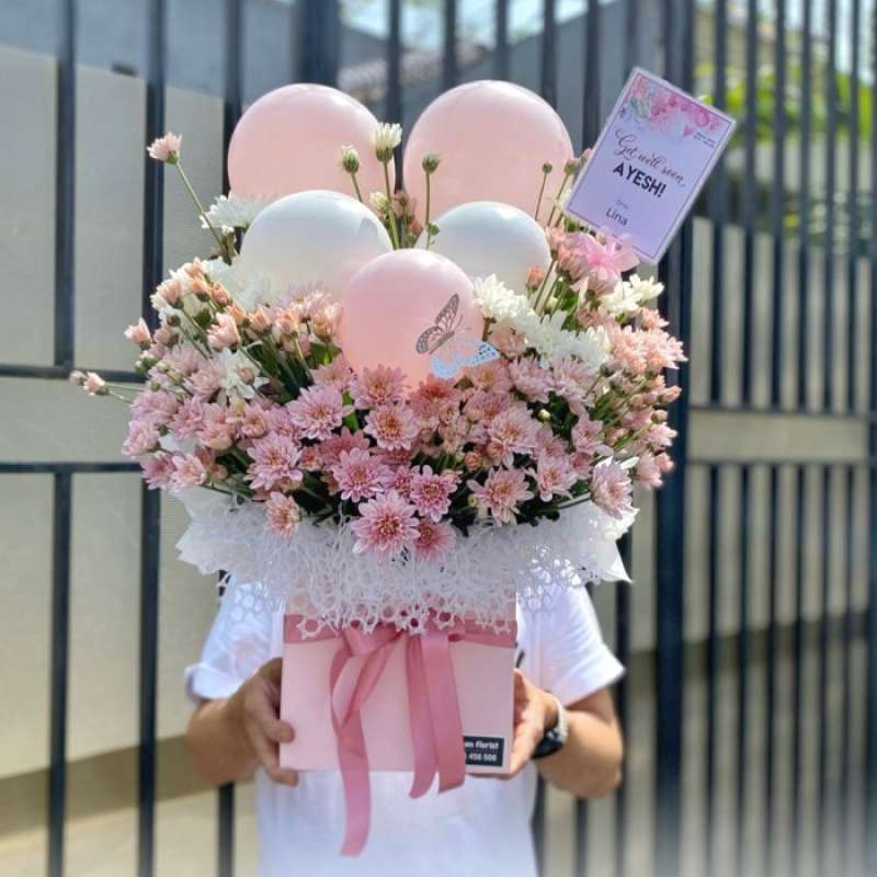 Promo Dqueen Flst - Bunga Box Fresh Flowers Special Ucapan Istimewa ...