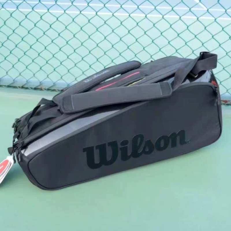 Jual Wilson Racket Bag Tas Tennis Wilson Black Isi 6 Di Seller ...
