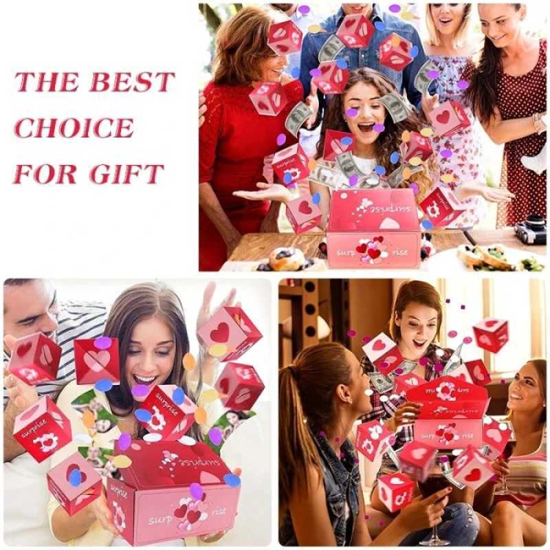 Jual Surprise Explosion Gift Box Cash Bounce Exploding Box With ...