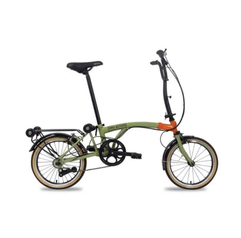 Promo Promo Sepeda Lipat Pro Action Parrot 3 Speed Folding Bike Not Pikes 3sixty Green orange Diskon 50 Di Seller Bayanaka Rawa Buaya Kota Jakarta Barat Blibli