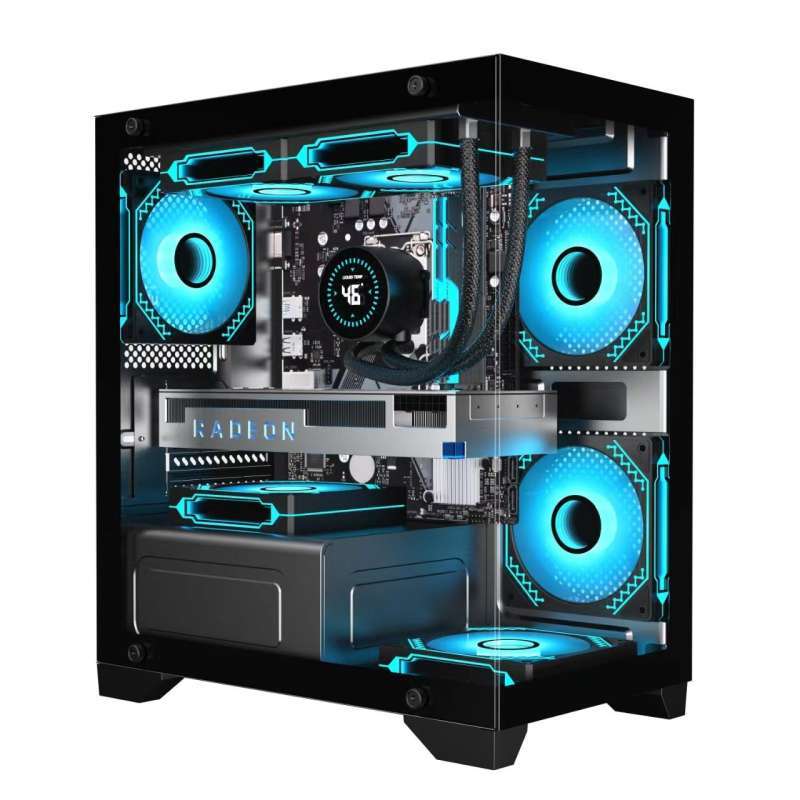Casing Gaming Raptor Promo Casing Gaming Raptor Aqua Zone M-atx/itx + Usb 3.0 - Free 3 Fan ...