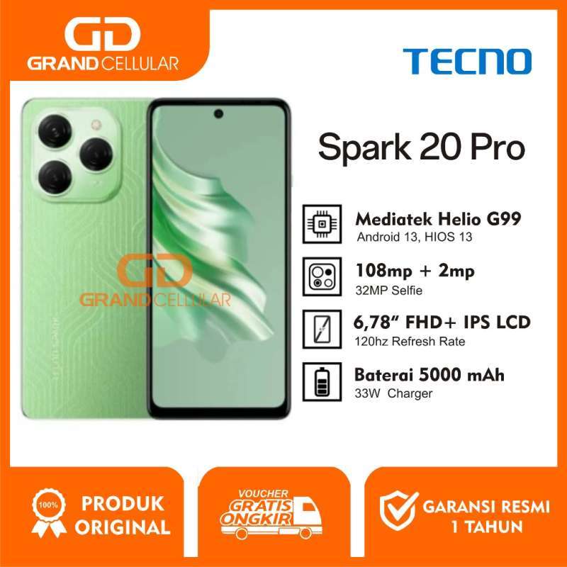 Jual Techno Spark 20 Pro 12gb Ram - 256gb Rom Garansi Resmi - Sunset ...