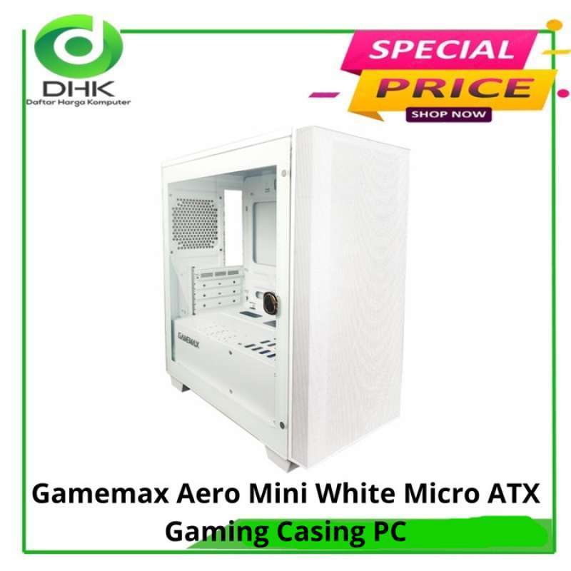 Promo Game Aero Mini White Micro Atx Gaming Casing Pc Diskon 23% Di ...