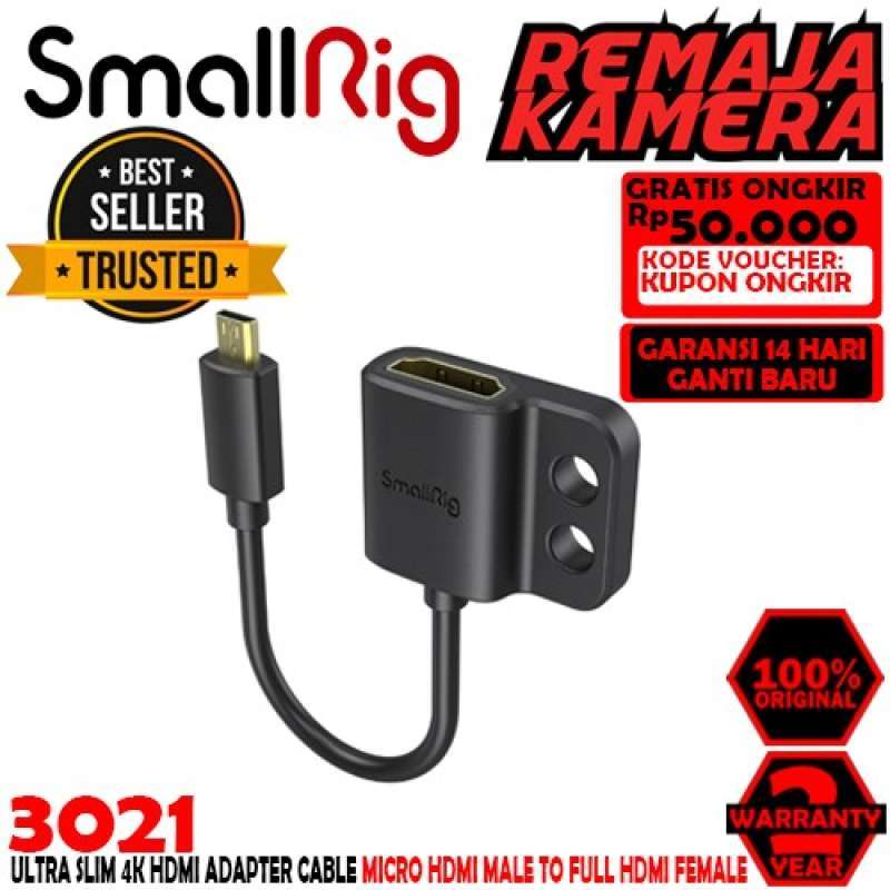 Jual Smallrig Ultra Slim 4k Hdmi Adapter Cable D To A 3021 - Garansi ...