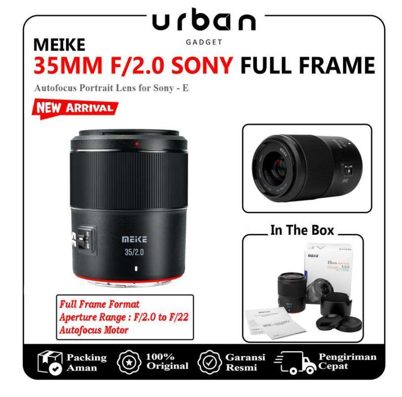 Meike 35mm Autofocus Portrait Lens For Sony E Nikon Z Fuji  XF Mount Cameras Resmi