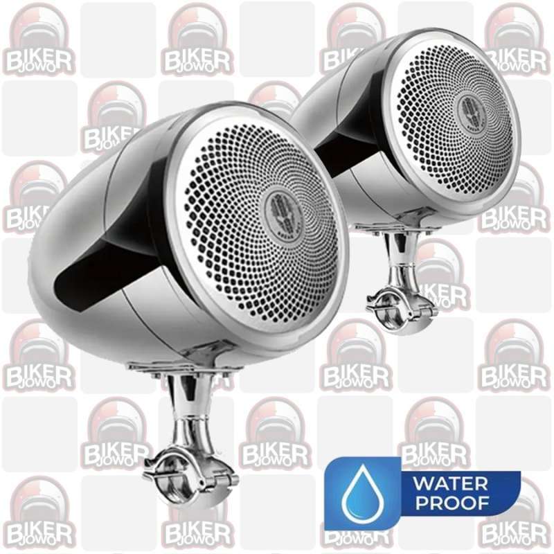 Alien Rider Break Out Bluetooth Motorcycle Speaker with MP3 Sound System, Chrome Finish, 100% Waterproof, Ideal for Harley and Indian Riders