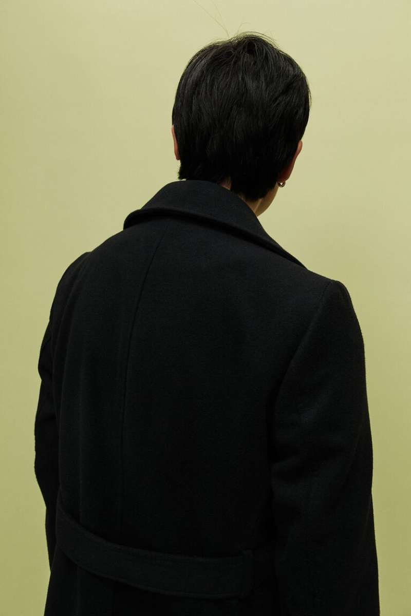 Jual H&m Mantel Winter Dengan Tie Belt Long Coat Wanita Color