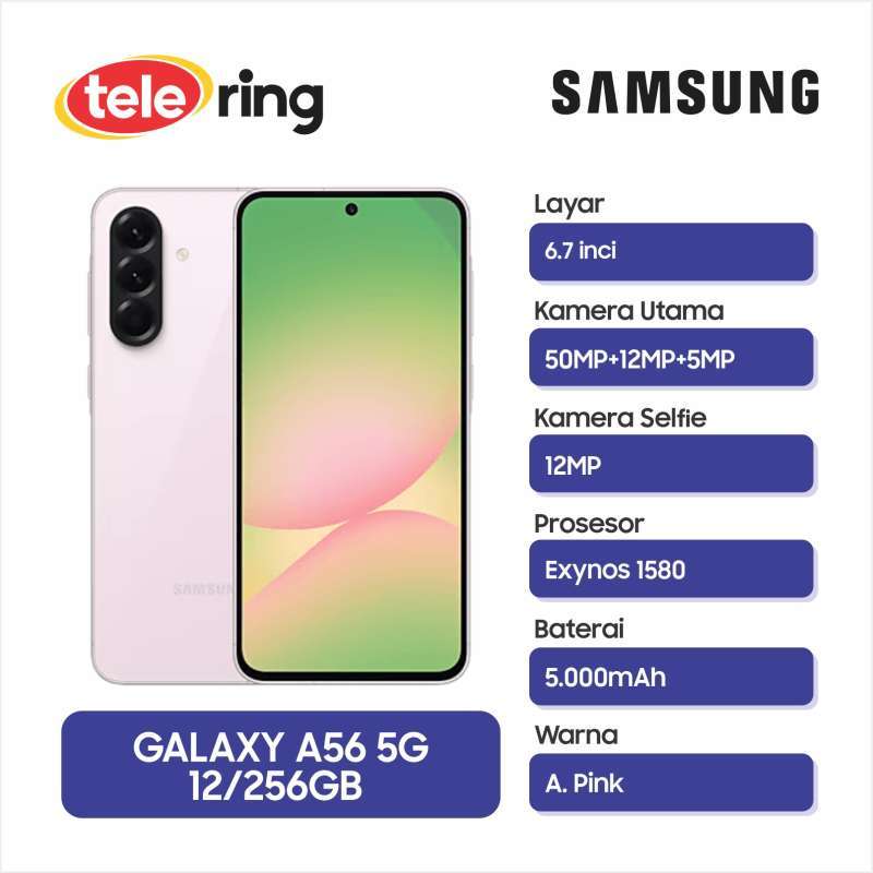 SIMフリー】Galaxy A56 5G｜12/256｜ピンク【新品】（HP SAMSUNG