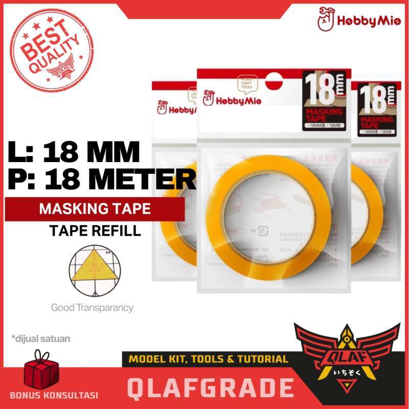 AK Interactive Ruban De Masquage 18mm – Pour Maquettes Et Peinture – Adhésif Sans Résidu – Protège Et Délimite Les Zones Avec Précision