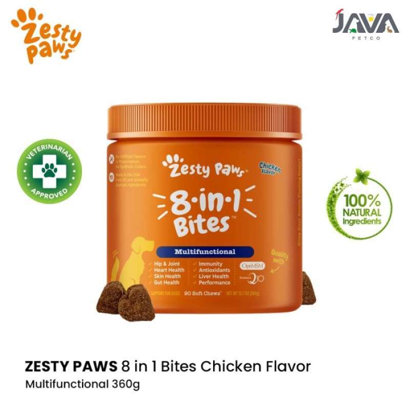 Jual Zesty Paws In Bites Multifunctional Supplement