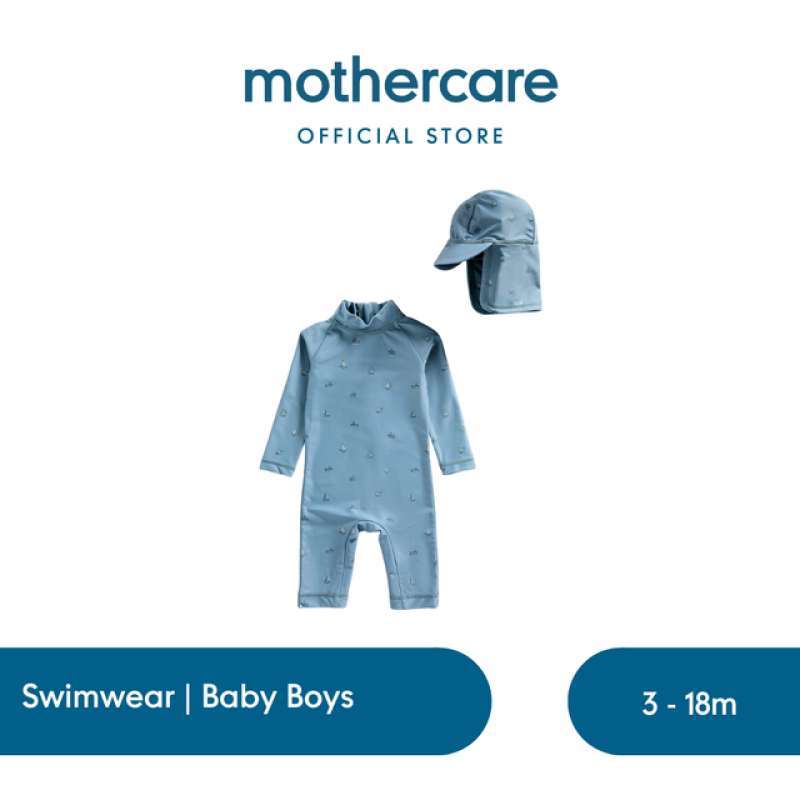 Jual Mothercare Sunsafe Upf50+ Rash Suit And Keppi Set Baju