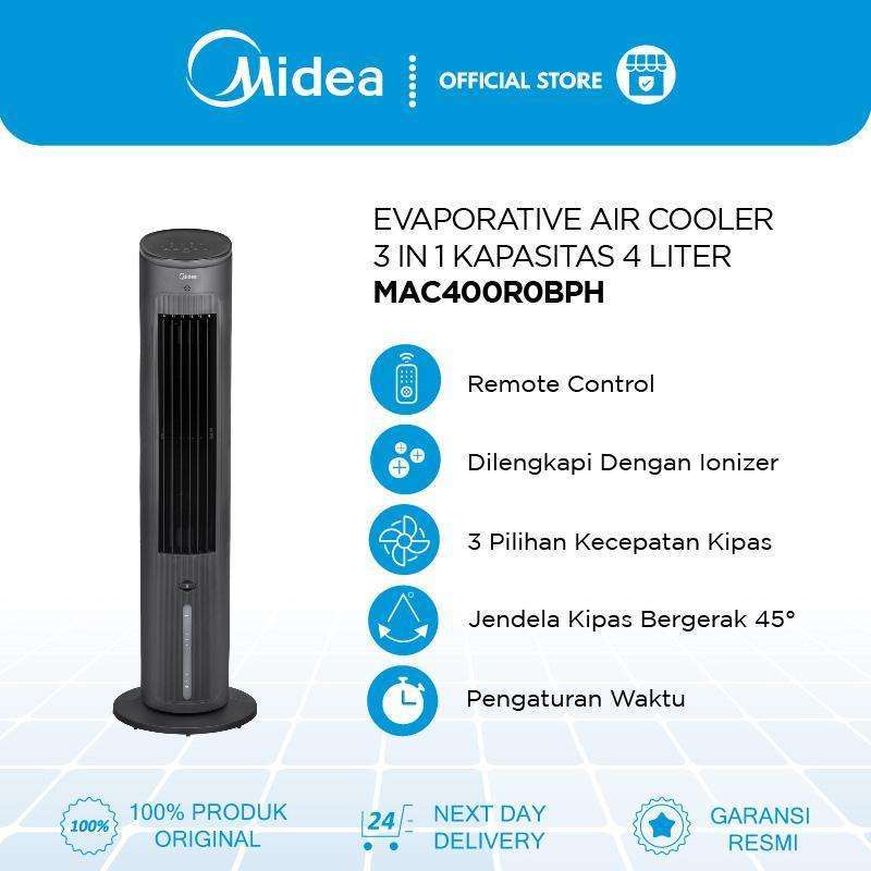 Midea 3-in-1 Evaporative Air Cooler MAC-400R0-APW Ionizer