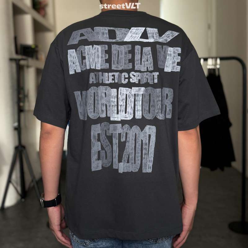 Jual Adlv Crayon Drawing Logo Short Sleeve T-shirt Acme De