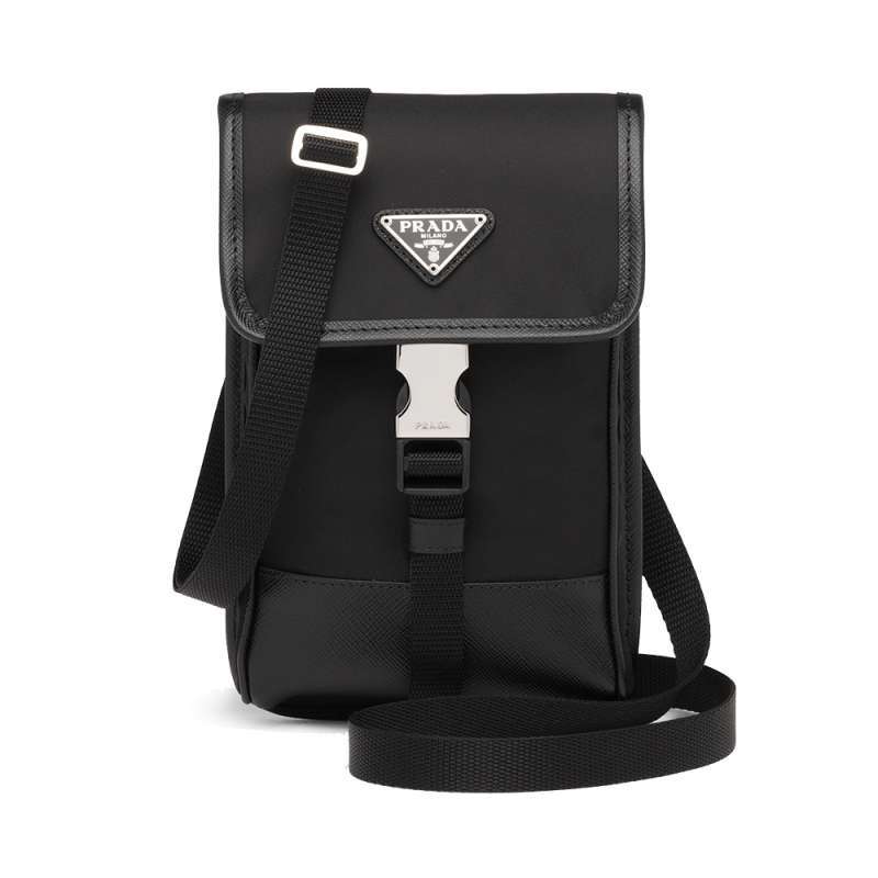 Promo Prada Re-nylon Saffiano Smartphone Case Black Diskon 31% Di - Main Image