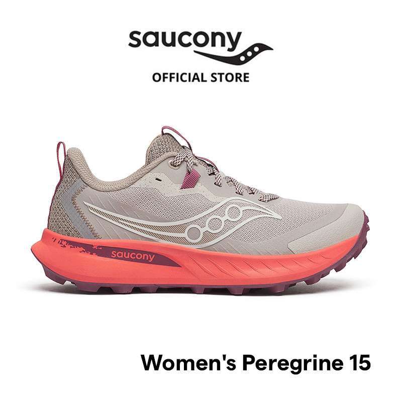 Sepatu Trail Running Wanita SAUCONY Shoes Peregrine 15 Women's Bark  Black
