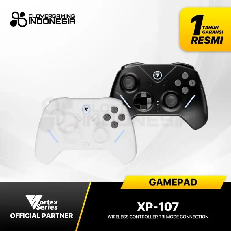 Jual Vortexseries Xp107 Xp-107 Wireless Gamepad Tri Mode Connection ...