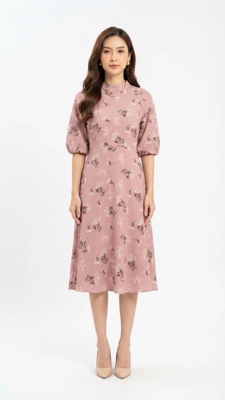 midi dress lengan pendek St. Yves Fly Blueble Wanita Jual Eprise Dress Lengan Pendek,
