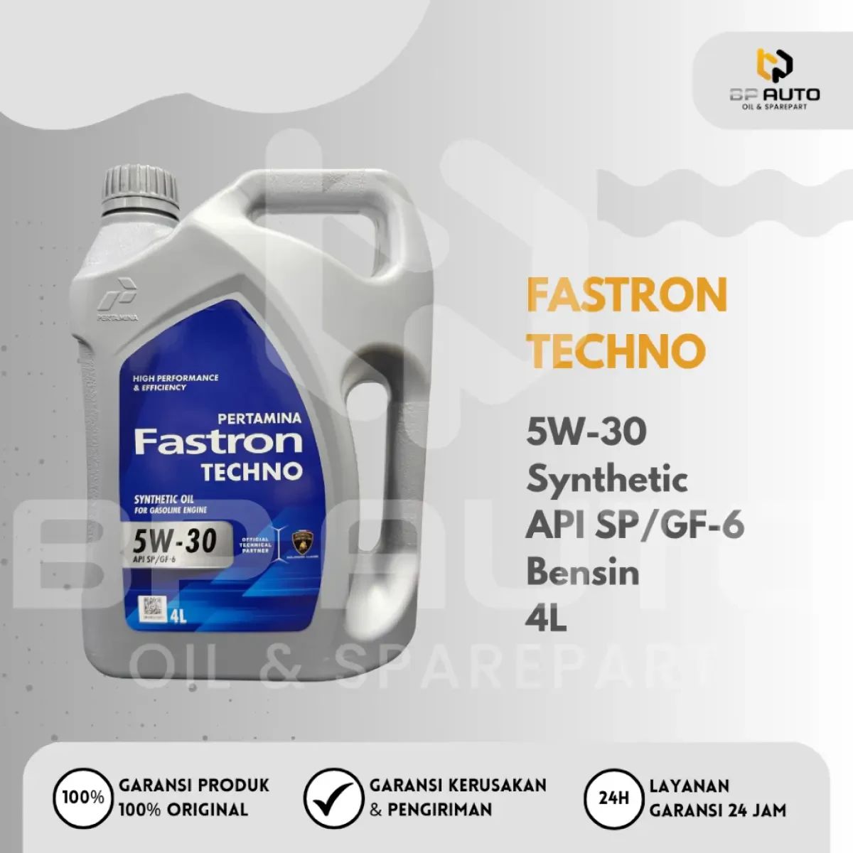 Jual Fastron Techno 5w-30 4l Api Sp Gf-6 Oli Mesin Bensin