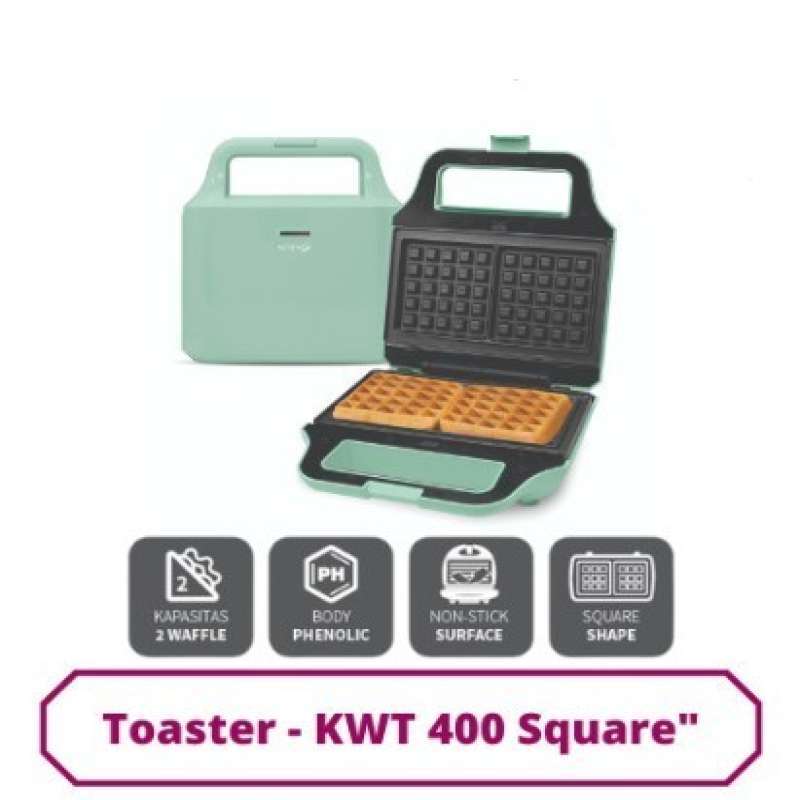 Jual Kirin Waffle Maker Toaster Pembuat Waffle Kwt 400S Square Shape Kode 261 di Seller