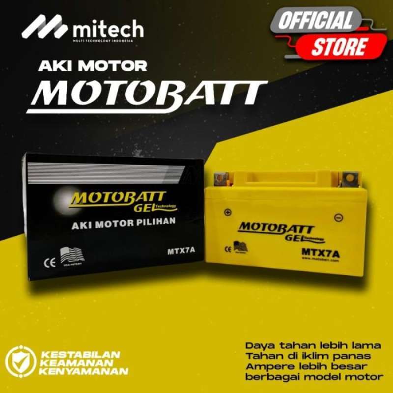 Jual Aki Motor Benelli Seta 150 Mtx7a Motobatt Quadflex 12v / 7ah Aki
