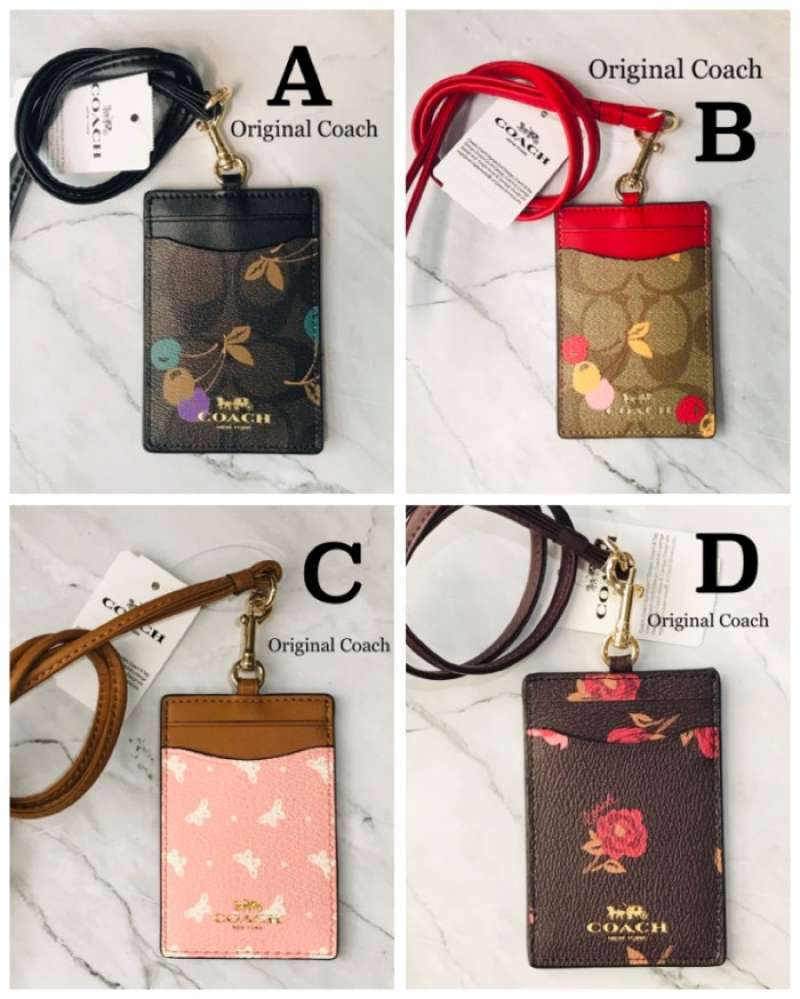 Promo Coach Signature Lanyard Id Card Holder Name Tag Lanyard Coach