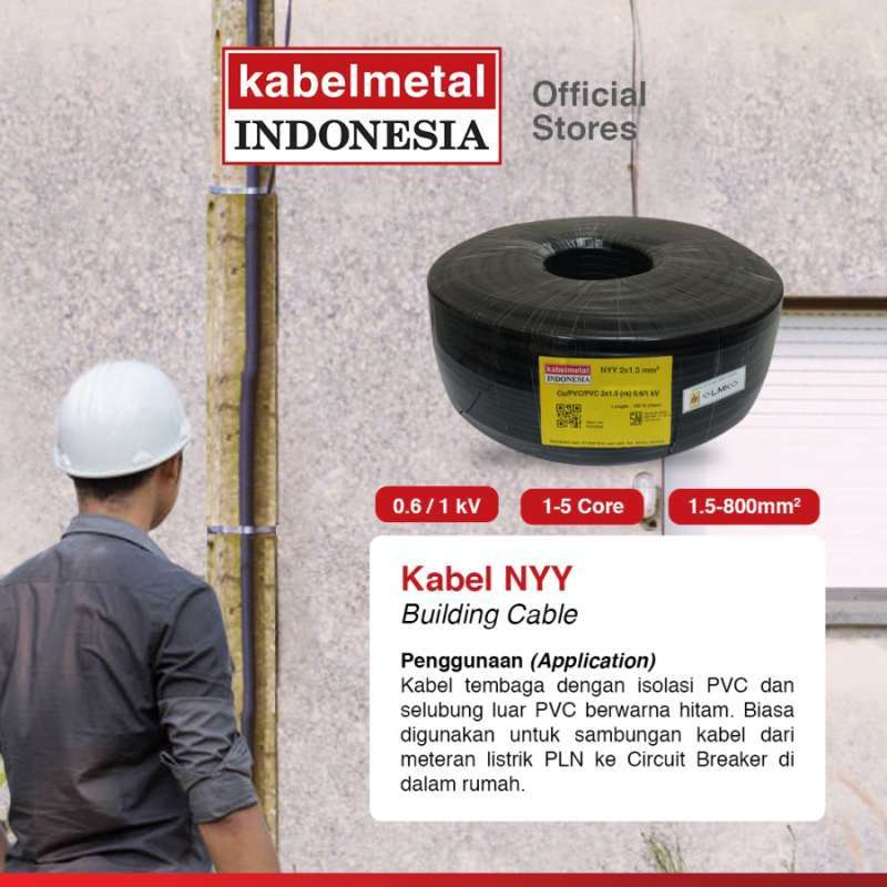 Jual Kabelmetal Indonesia Kabel Nyy 3x2.5 Mm 100 Meter Tufur Outdoor