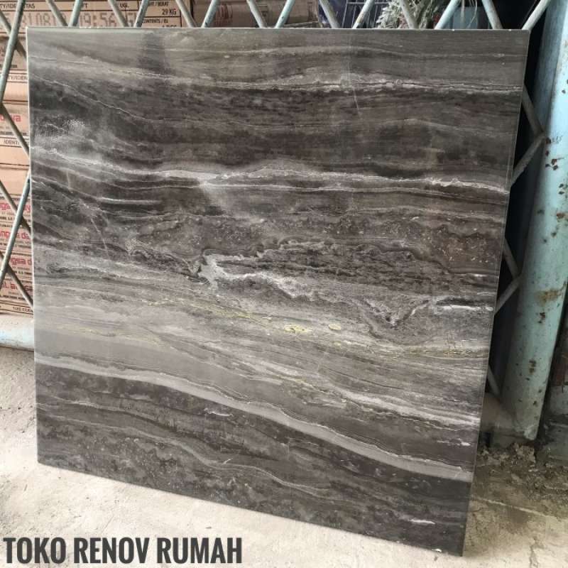 Promo Keramilk Lantai 50X50 Hitam Motif Marmer/ Keramik Dinding Hitam