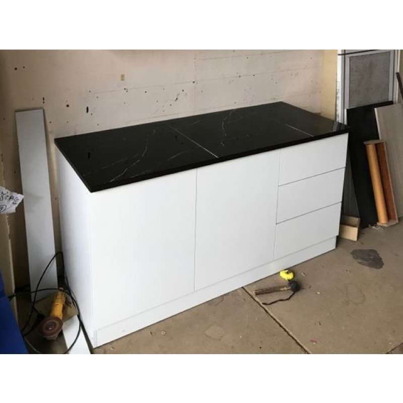 Promo Worldniture Kuva Kitchen Set Minimalis Modern 120 cm Varian