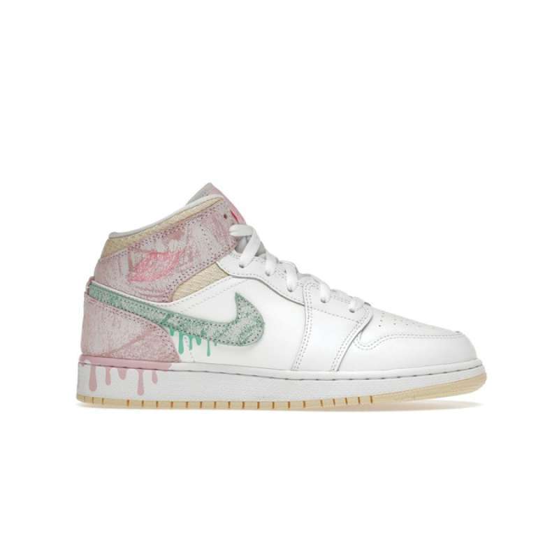 Promo Sepatu Anak AIR JORDAN 1 MID SE PAINT DRIP (GS) DD1666100
