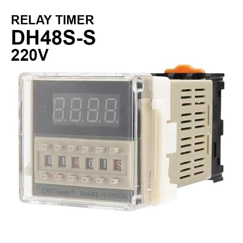 Jual Time Relay DH48S-S Digital Timer Delay 0.1S-99H AC 220V di Seller ...